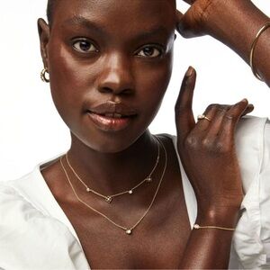 FINAL SALE Kendra Scott Gold Necklace with Pearl Accents